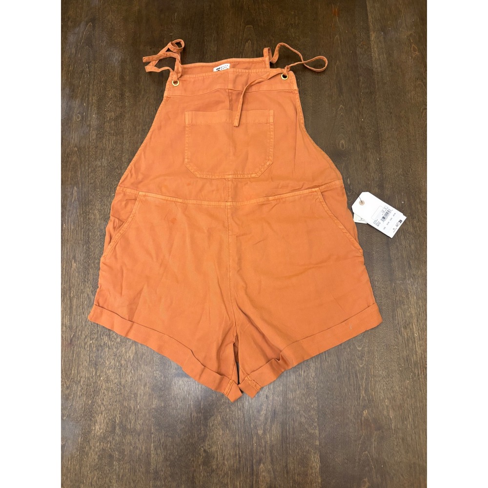 Billabong Wild Pursuit Short Overalls Burnt Orange Clay Romper J204TBWI Womens M